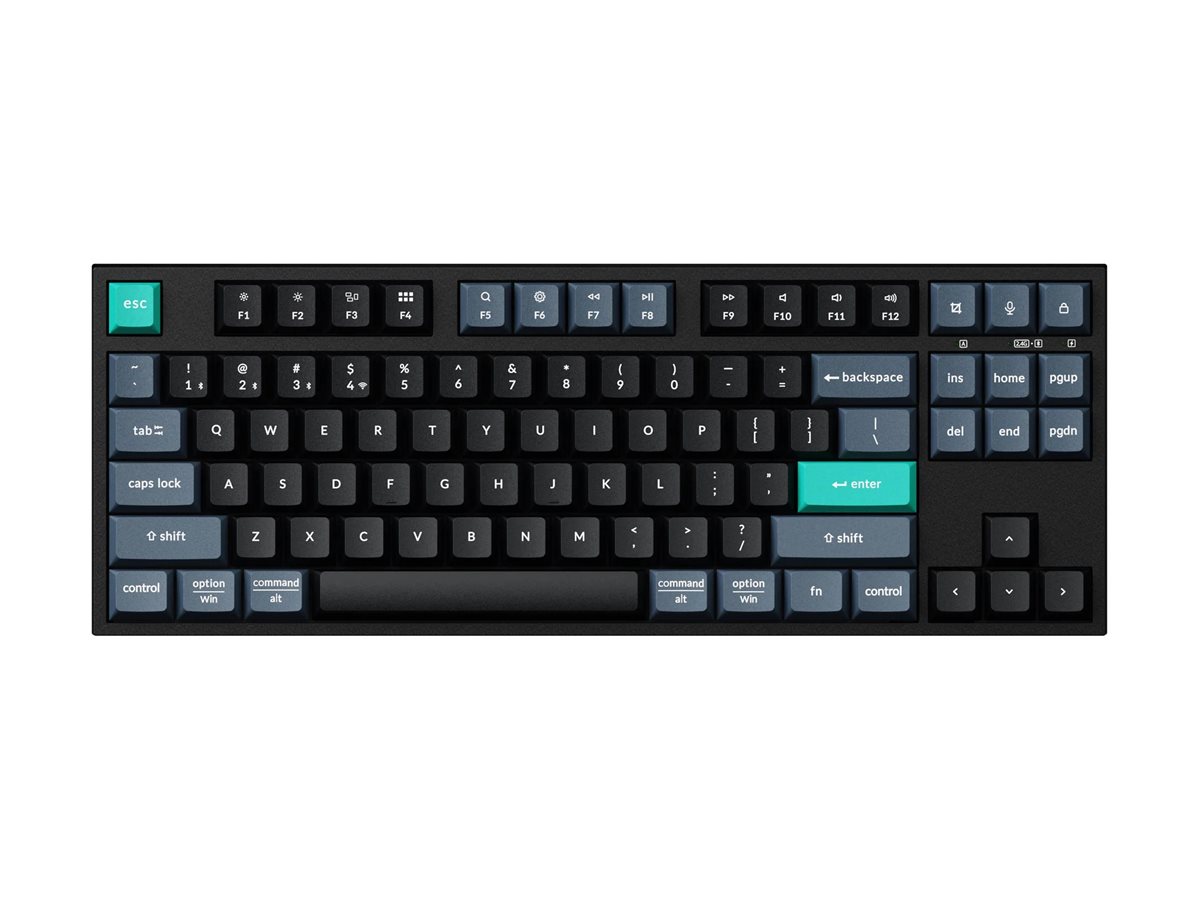 Keychron B33 keyboard 80% TKL deep black Input Usage / lifestyle Left-angle 72755