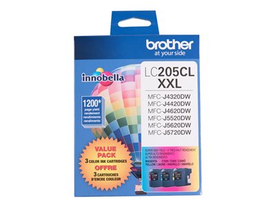 Brother LC205CL XXL - 3-pack