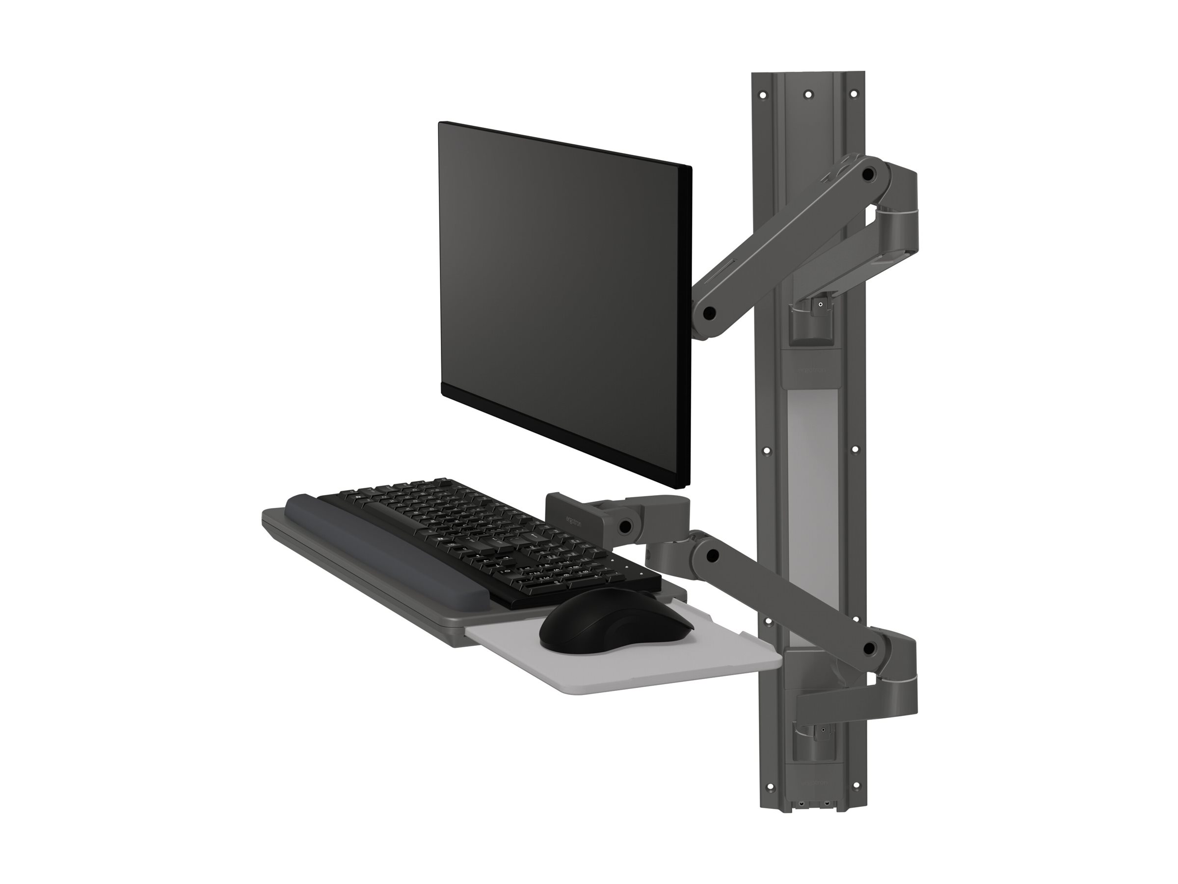 Ergotron LX Pro mounting kit for LCD display / keyboard / mouse dark Product shot Close-up 75800