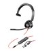 Poly Blackwire 3315 - headset - 3.5 mm jack, USB-C