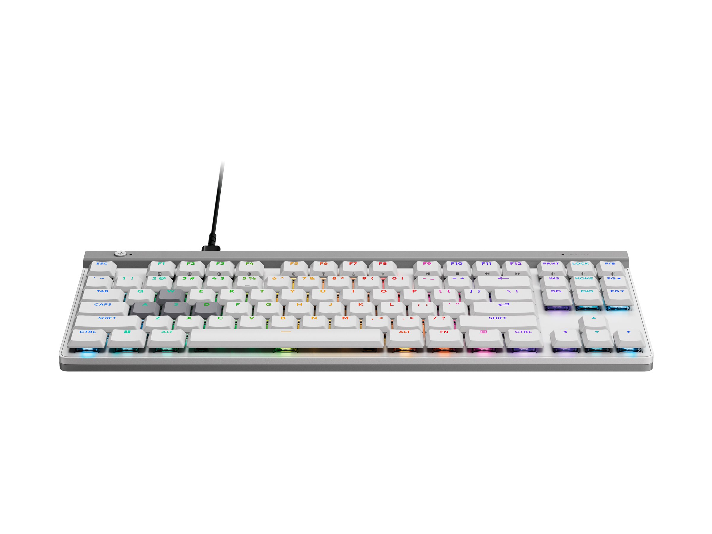 Logitech G G515 RAPID keyboard low profile analogue TKL QWERTY English white Input Product shot Front 79951