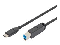 ASSMANN USB 3.0 USB Type-C kabel 1.8m Sort