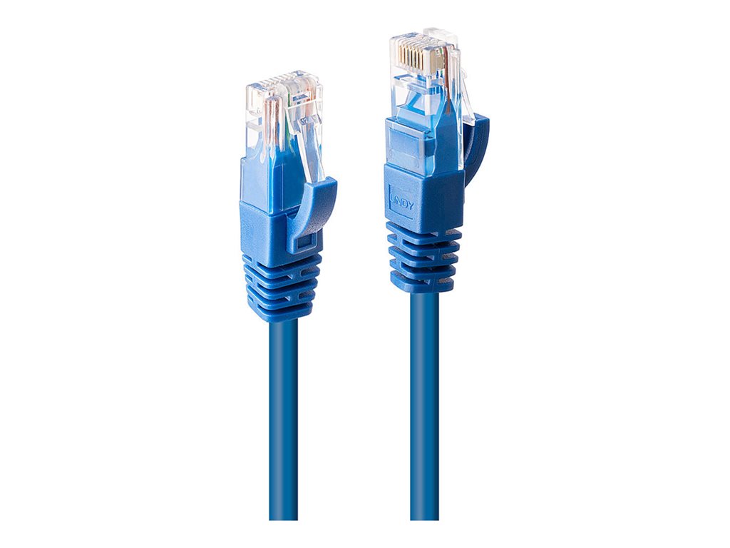 C ble réseau Bleu Cat.6 U/UTP, 1m