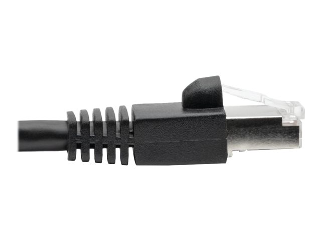 Eaton Tripp Lite Series Cat6a 10G Snagless Shielded STP Ethernet Cable (RJ45 M/M), PoE, Black, 3 ft. (0.91 m)