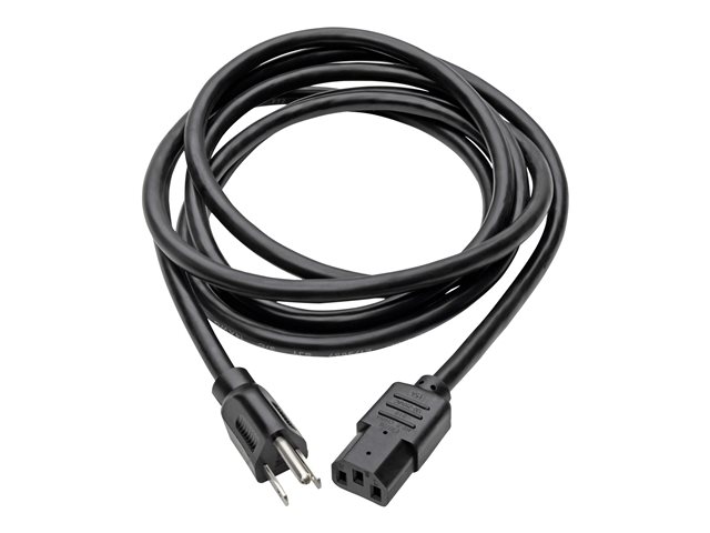 Tripp Lite 10ft Computer Power Cord Cable 5-15P to C13 Heavy Duty 15A 14AWG 10'