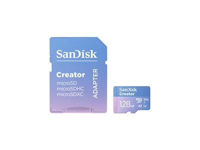 SanDisk Creator - Flash memory card (microSDXC to SD adapter included)
