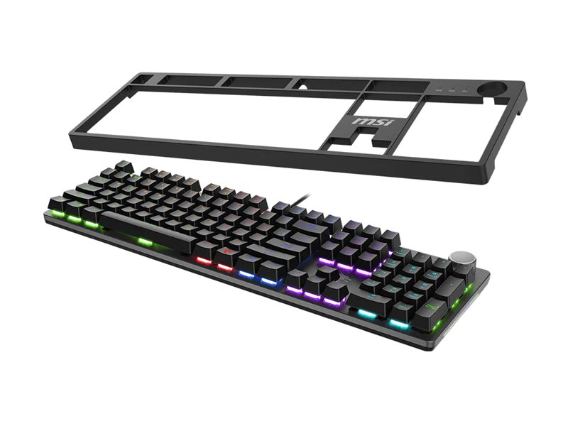 MSI FORGE GK320 keyboard QWERTY US Input Product shot Left-angle 79450