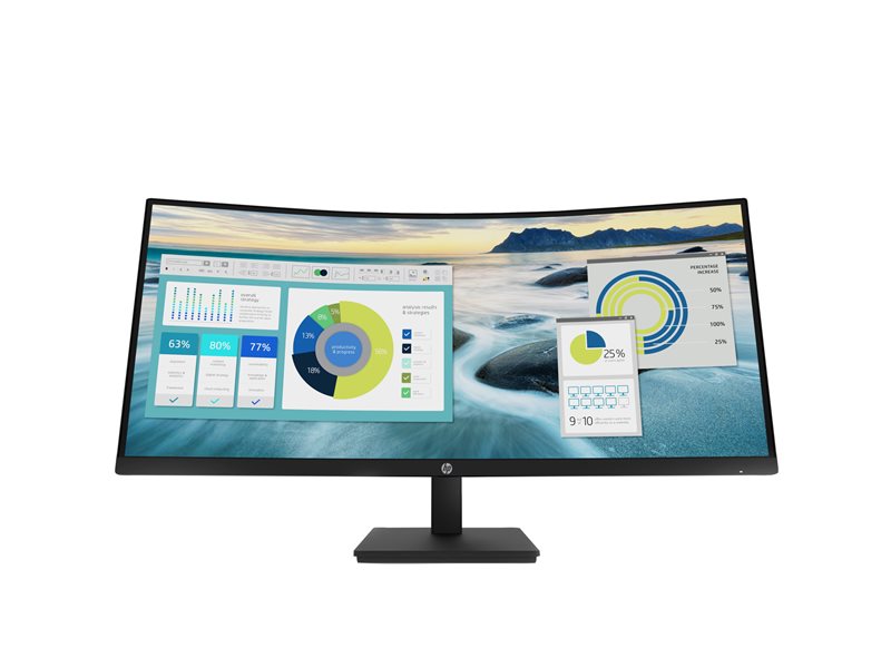Moniteur HP P34hc G4 34'' WQHD VA Incurvé 5 ms GtG 250nits HDMI/ Display Port/ U
