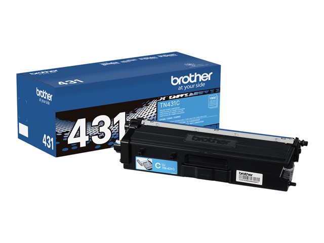 Brother TN431C - Cyan - original - toner cartridge - for Brother HL-L8260CDW, HL-L8360CDW, HL-L8360CDWMT, HL-L8360CDWT, MFC-L8610CDW, MFC-L8900CDW