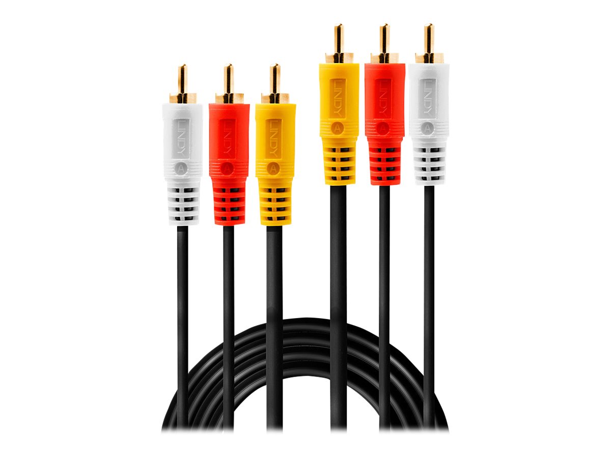 LINDY Audio Video Cable 3xPhono 2m