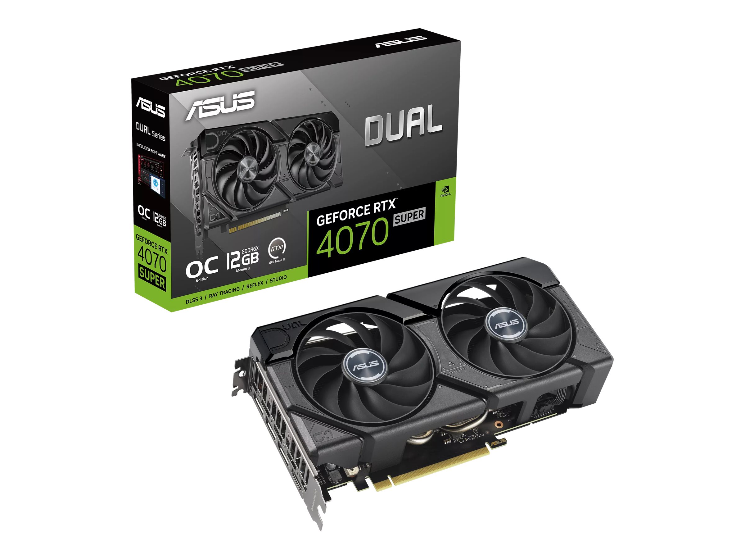 ASUS Dual GeForce RTX 4070 SUPER EVO 12GB | Overview, Specs