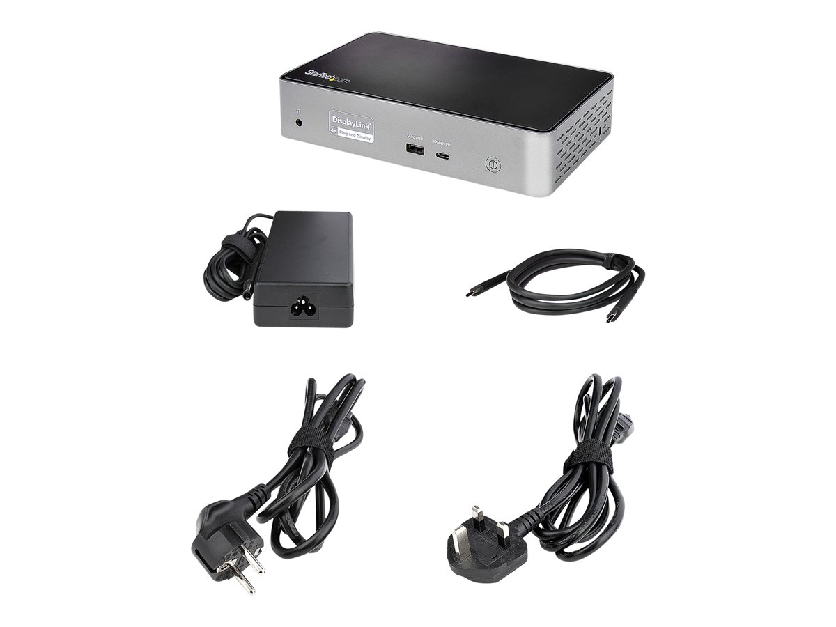 StarTech.com USB-C Dock, 4K 60Hz Quad Monitor DisplayPort & HDMI, Universal USB C Docking Station with 100W Power Delivery Charging, USB Hub w/ 1x USB Type-C & 3x USB-A, Ethernet, Audio - Thunderbolt 3 Compatible (DK31C4DPPDUE) - dokovací stanice - USB-C 3.2 Gen 2 / Thunderbolt 3 - 4 x DP, 4 x HDMI - 1GbE – foto 5
