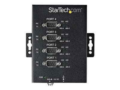 StarTech.com Hub adaptateur industriel USB vers série 2 ports à fixation  murale avec clips de rail DIN sur