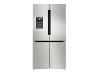 Bosch Serie | 6 Køleskab/fryser 375liter Klasse E 199liter Fritstående Børstet stål