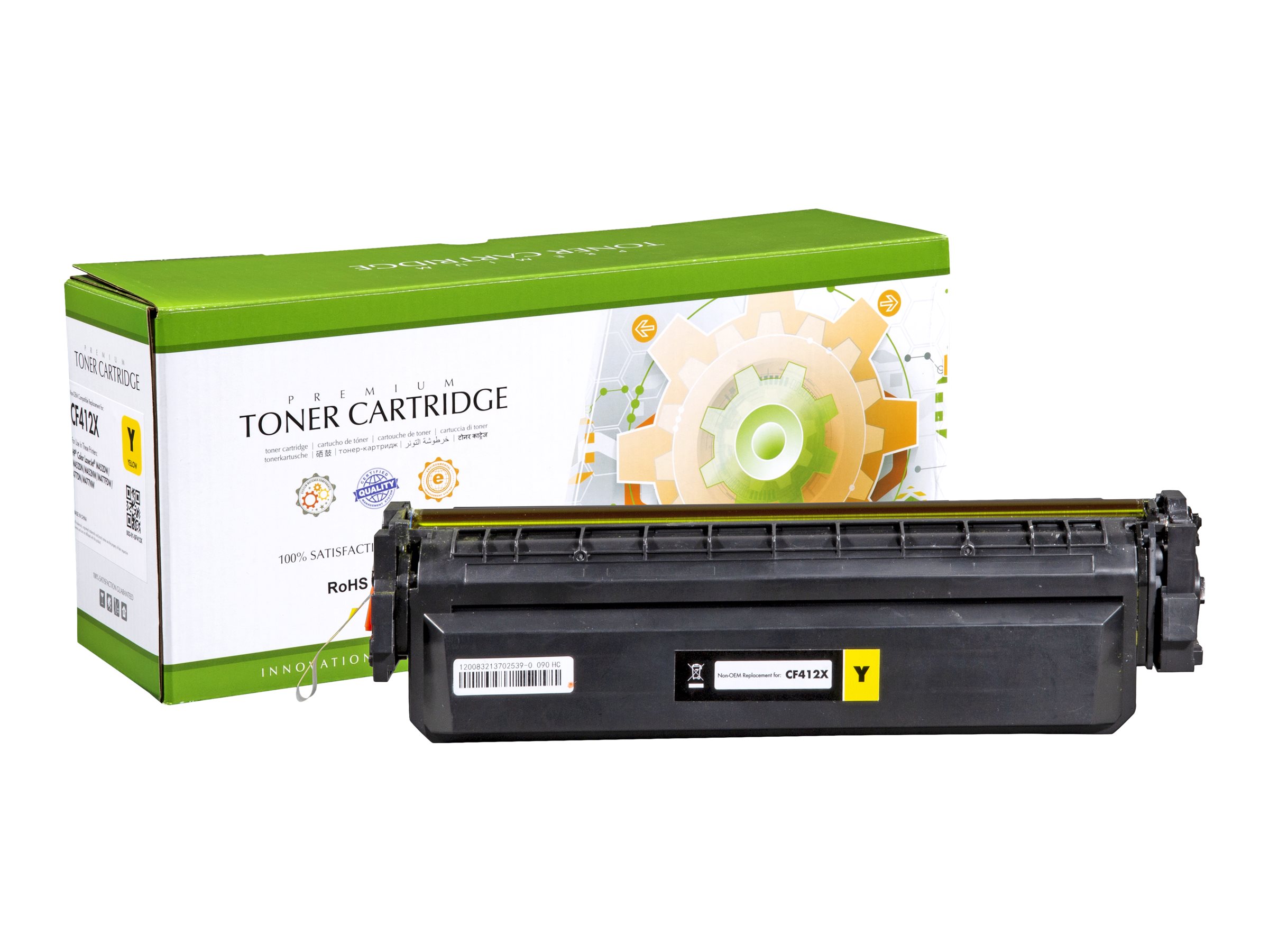 STATIC Toner cartridge compatible with HP CF412X yellow High Capacity compatible 5.000 pages
