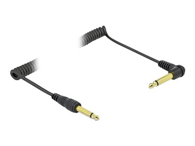 DELOCK Spiralkabel 6,35mm 2 Pin 2m