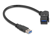 Delock USB forlængerkabel 30cm Sort