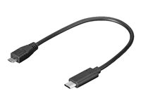goobay USB 3.1 USB-C adapter 20cm Sort