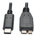 Tripp Lite 3ft USB 3.1 Gen 2 USB-C to Micro-B Cable M/M 10 Gbps Fast Charge - USB-C cable - USB-C to Micro-USB Type B - 3 ft