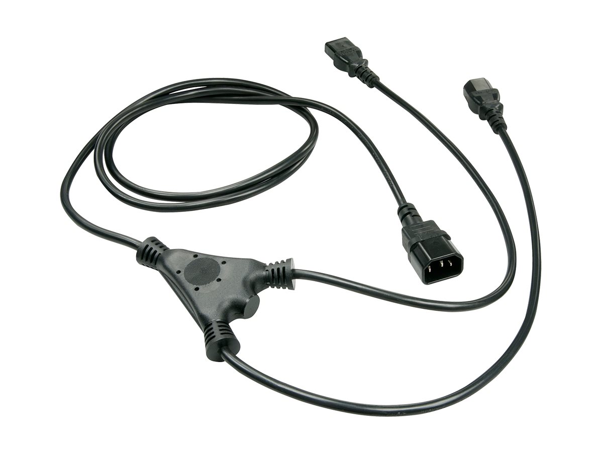 LINDY 2m IEC C14 to 2x IEC C13 Y Cable