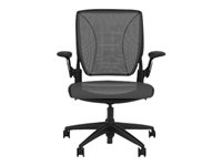 Humanscale World One Chair task armrests tilt swivel black trim