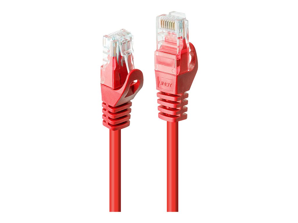 LINDY Basic Cat.6 U/UTP Cable Red 2m
