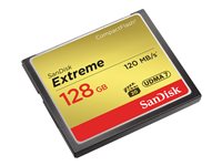 SanDisk Extreme CompactFlash-kort 128GB 120MB/s
