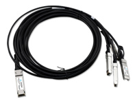 Axiom - Câble d'attache direct 40GBase-CR4 - QSFP+ (M) pour SFP+ (M) - 4 m 