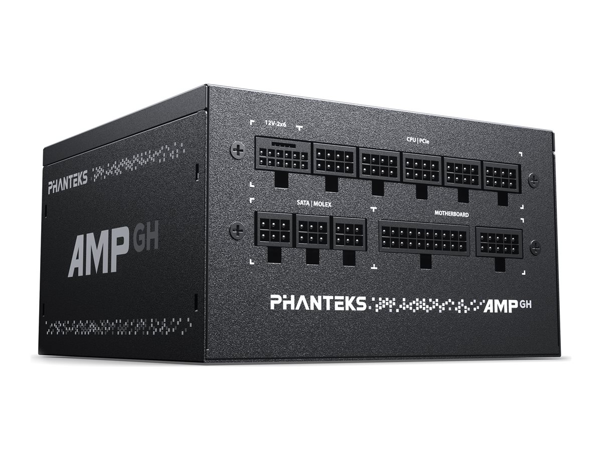 Phanteks AMP GH 750 power supply fully modular 750 Product shot Left-angle 79750