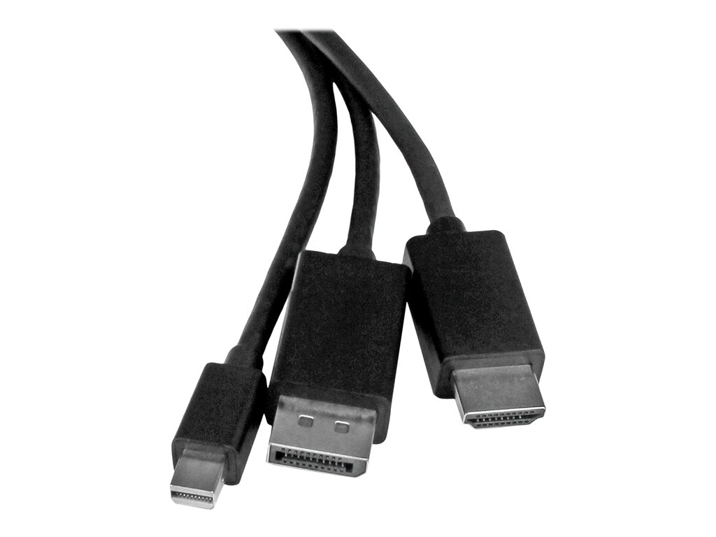 Startech Câble adaptateur HDMI, DisplayPort ou Mini DisplayPort vers HDMI de 2 m