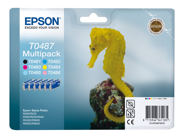 EPSON T048 MULTIPACK BK C M Y LC LM w/s C13T04874020