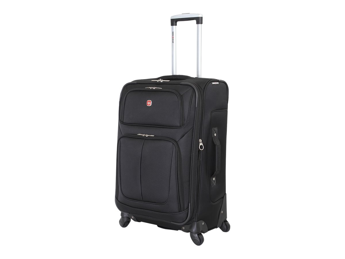 SWISSGEAR 21 CARRY ON LUGGAGEBLACK 4WHEELS EXPANDABLE