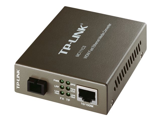 Image of TP-Link MC111CS - fibre media converter - 10Mb LAN, 100Mb LAN