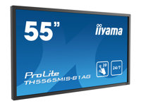 iiyama ProLite TH5565MIS-B1AG - 55" Diagonal Class (54.6" viewable) LED-backlit LCD display - digital signage - with touchscreen - 1080p 1920 x 1080 - black