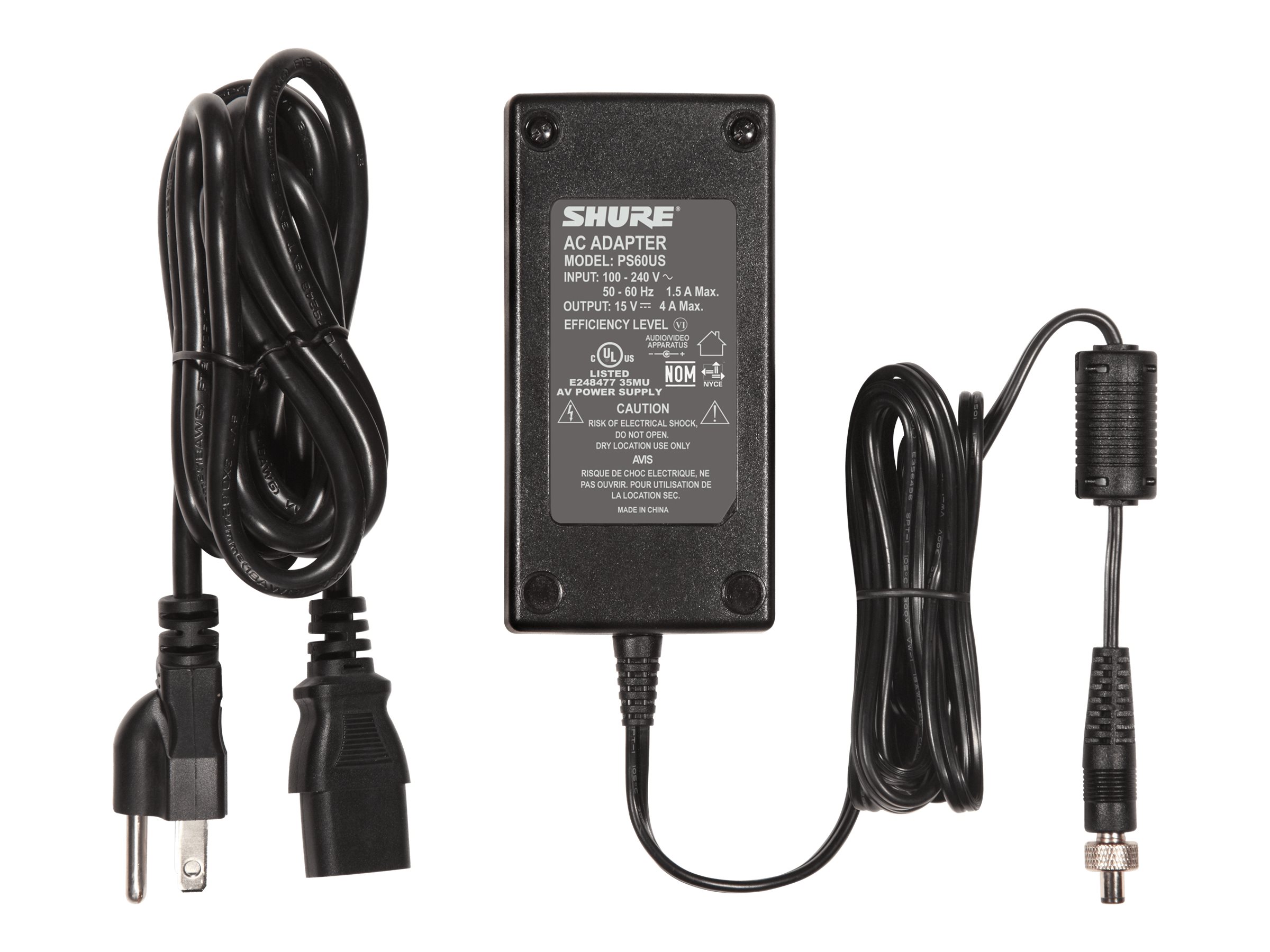 Shure PS60US - Power adapter