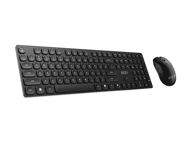 MSI FORGE K210 COMBO keyboard and mouse set full size QWERTY US Input Product shot Left-angle 79450