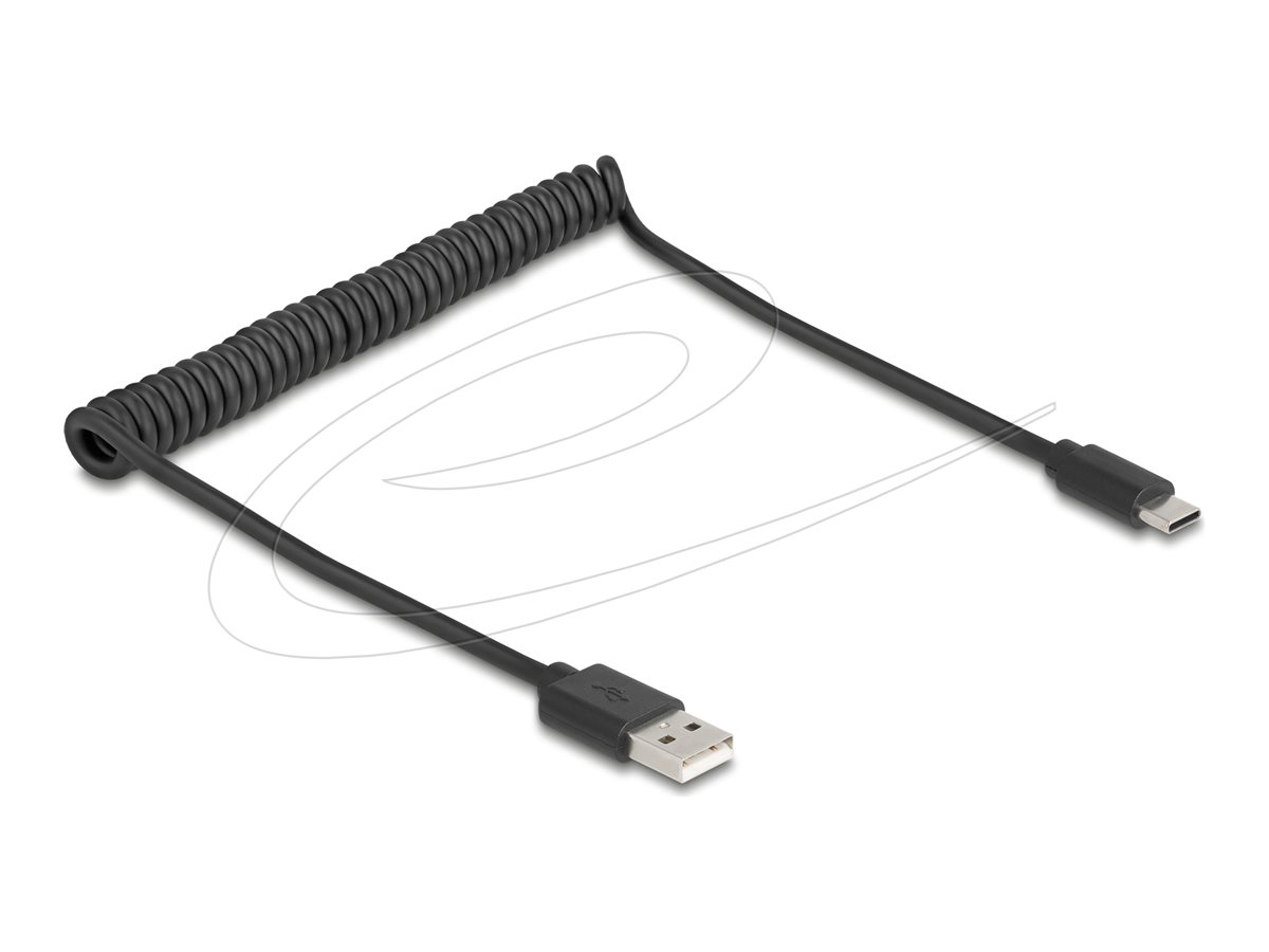 USB 2.0 Coiled Cable USB Type-A male to