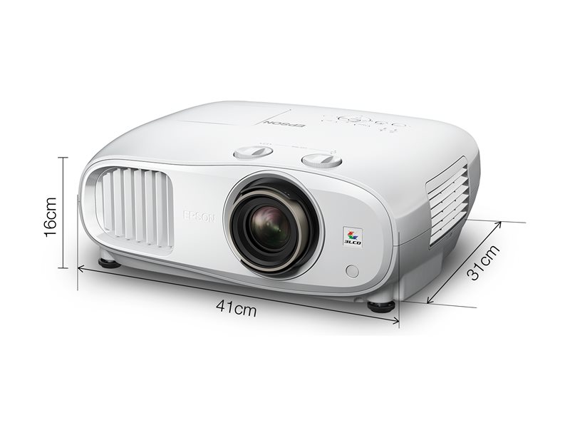 Epson EH-TW7100 - 3-LCD-Projektor - 3D - 3000 lm (weiß) - 3000 lm (Farbe) - 3840 x 2160 (2 x 1920 x 1080) - 16:9 - 4K - weiß