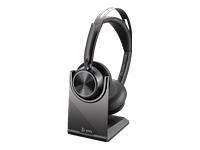 Poly Voyager Focus 2 - Headset - on-ear - Bluetooth - wireless, wired - active noise canceling - USB-A - black