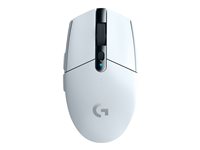 Logitech G G305 Mouse - optical - 6 buttons - wireless - LIGHTSPEED - USB wireless receiver - white