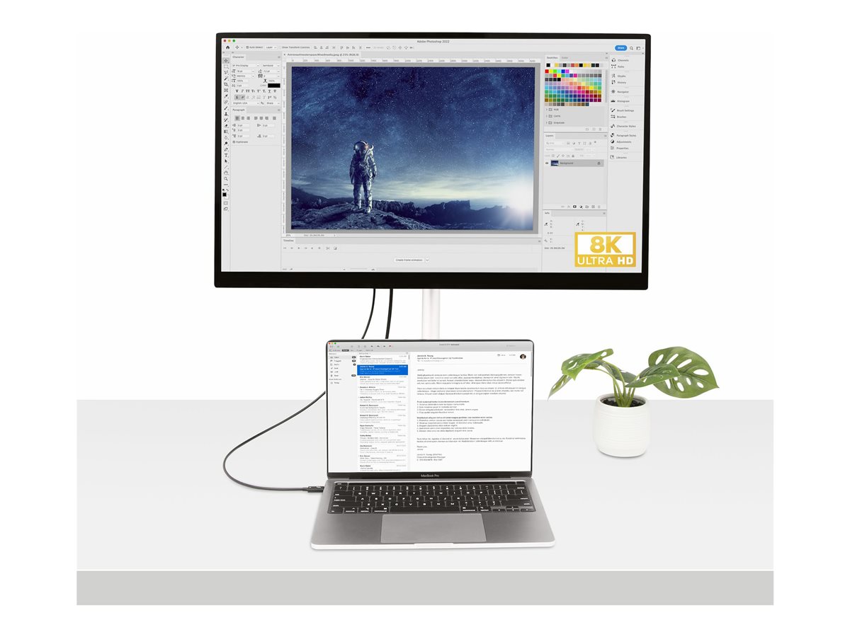 StarTech.com 3ft (1m) Thunderbolt 4 Cable, 40Gbps, 100W Power Delivery, 4K/8K Video, Intel-Certified Thunderbolt Cable - Compatible w/ USB 4/Thunderbolt 4/ USB 3.2/ USB Type-C/DisplayPort/Thunderbolt 3 (TBLT4MM1M) - kabel Thunderbolt - Thunderbolt 4 do Thunderbolt 4 - 1 m – foto 9