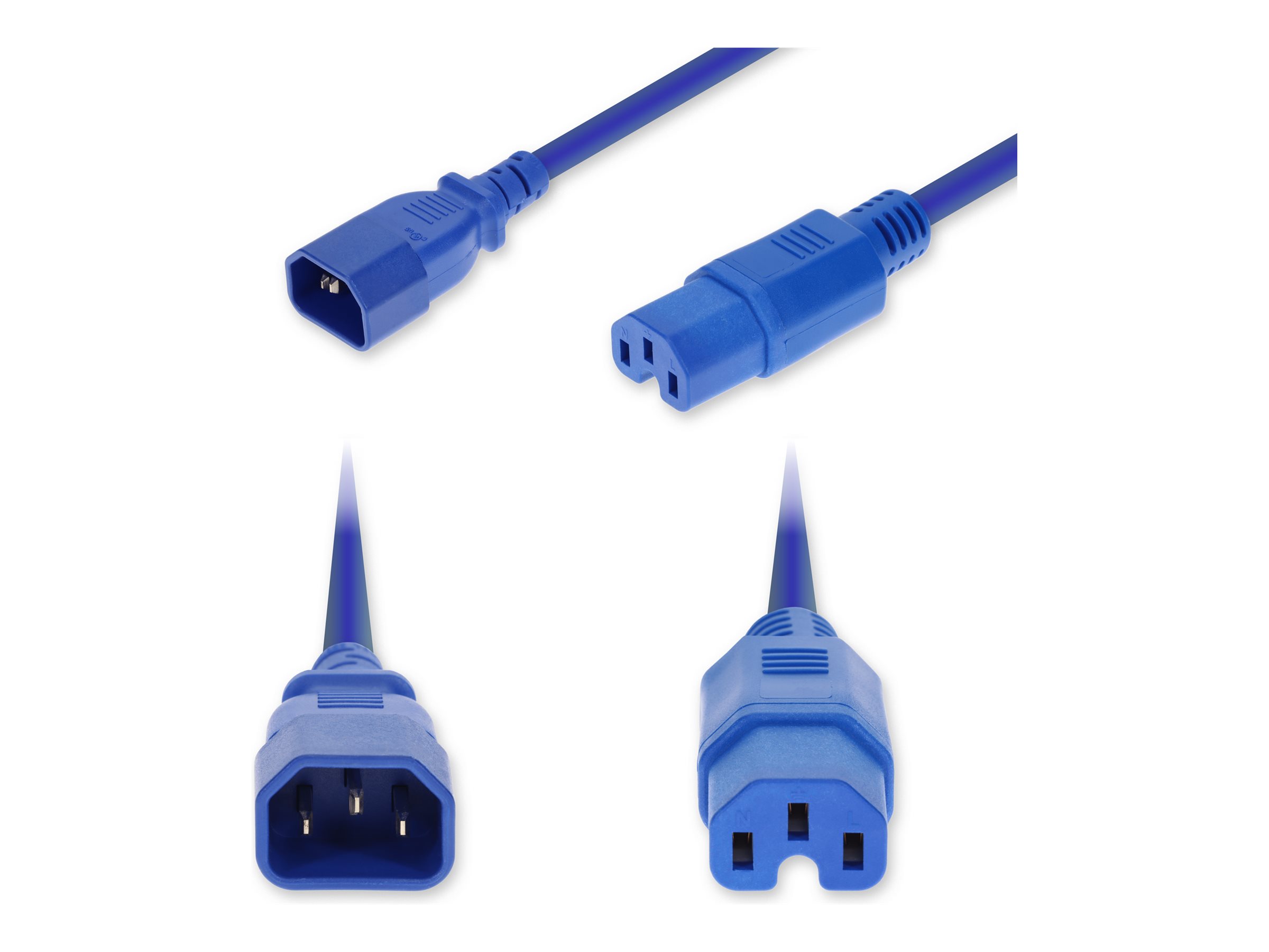 AddOn - Power cable - IEC 60320 C14 to IEC 60320 C15