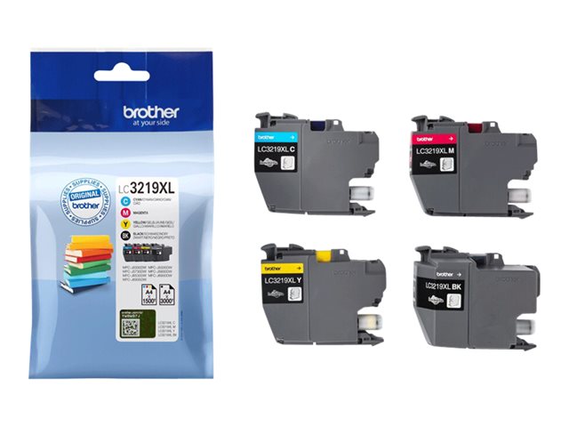 Pack de 4 cartouches d'encre LC3219XL 4 couleurs