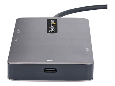StarTech.com Adaptateur Multiport USB C - Vidéo Double HDMI 4K 60Hz - Hub  USB-A 5 Gbps à 2 Ports, 100W Power Delivery Pass-Through, GbE, SD/Micro SD,  Station d'Accueil/Mini Dock pour PC Portable