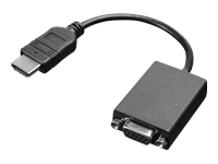 Lenovo - Adapter cable - HDMI male to HD-15 (VGA) female - 7.9 in - for K14 Gen 1; ThinkCentre M70q Gen 3; M90a Gen 3; M90a Pro Gen 3; M90t Gen 3