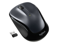 Logitech M325s Wireless Mouse, 2.4 GHz with USB Receiver, Dark Silver