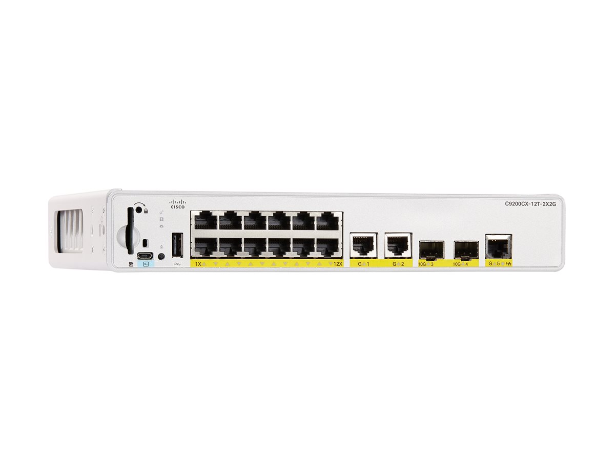 Cisco Catalyst 9200CX - Network Essentials - přepínač - kompaktní - 12 porty - řízený - Lze montovat do rozvaděče – foto 3