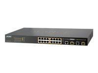 PLANET FGSW-1816HPS Switch 16-porte Fast Ethernet