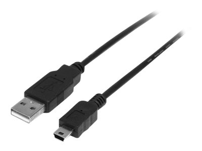 Image of StarTech.com 0.5m Mini USB 2.0 Cable A to Mini B M/M - USB cable - USB to mini-USB Type B - 50 cm
