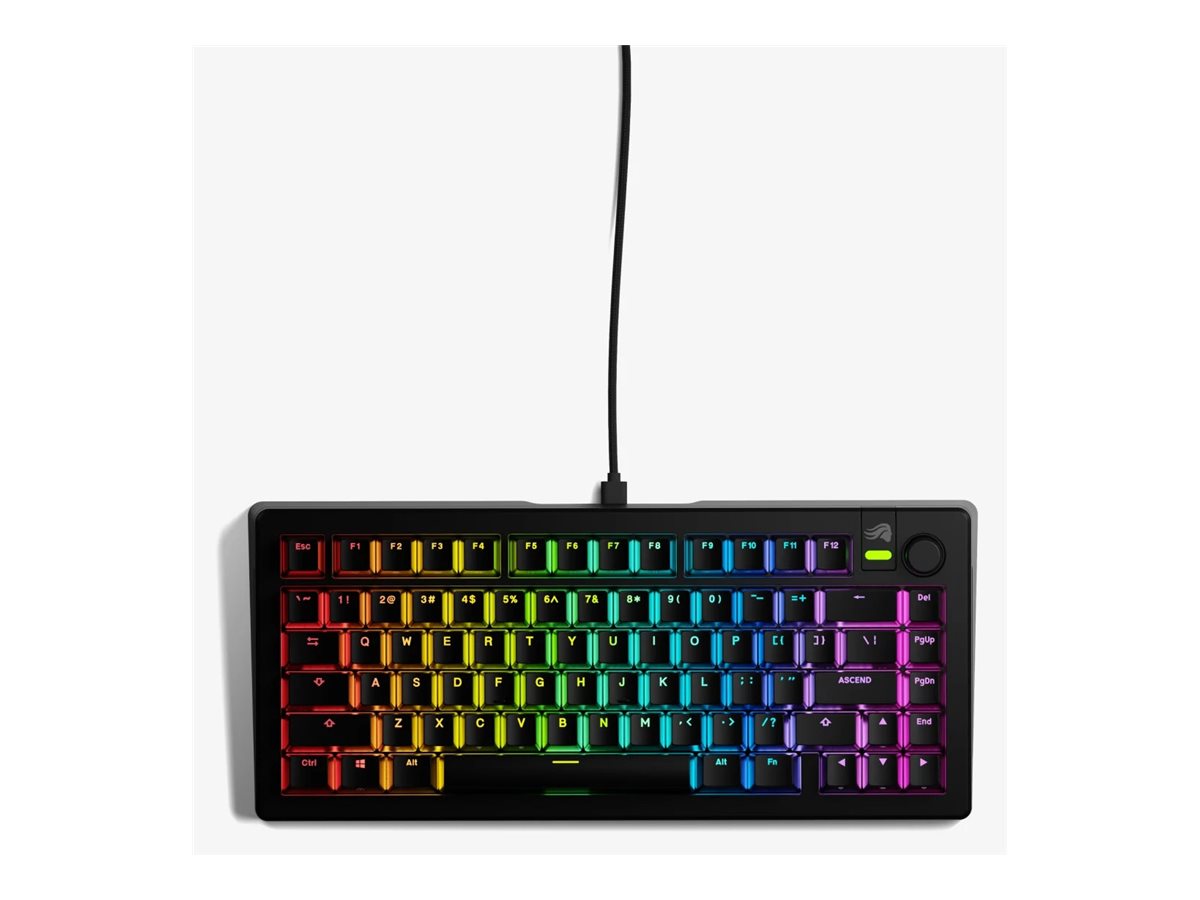 Glorious GMMK3, keyboard, prebuilt, 75%, QWERTY, English, black Input Device